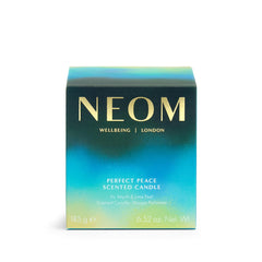 Gift-ready NEOM Perfect Peace packaging signals luxury gifting and self-care.