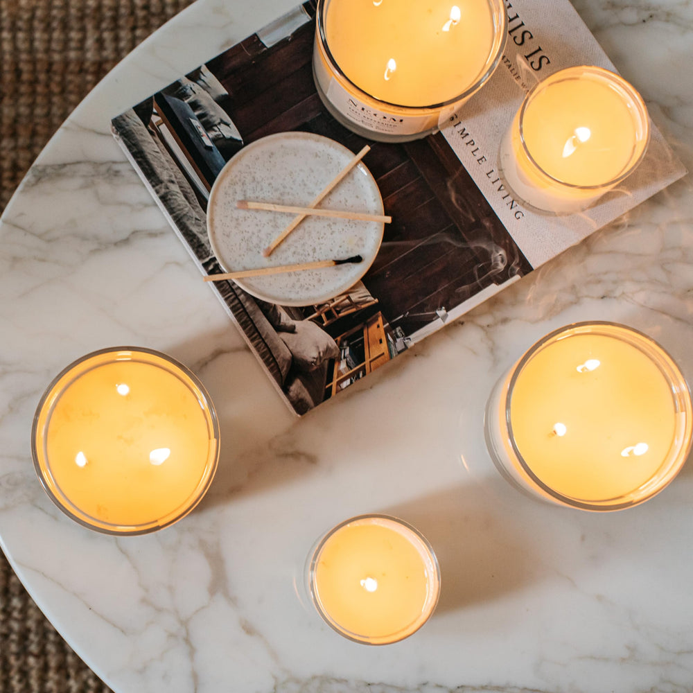 NEOM Real Luxury wick trimming guide for optimal burn