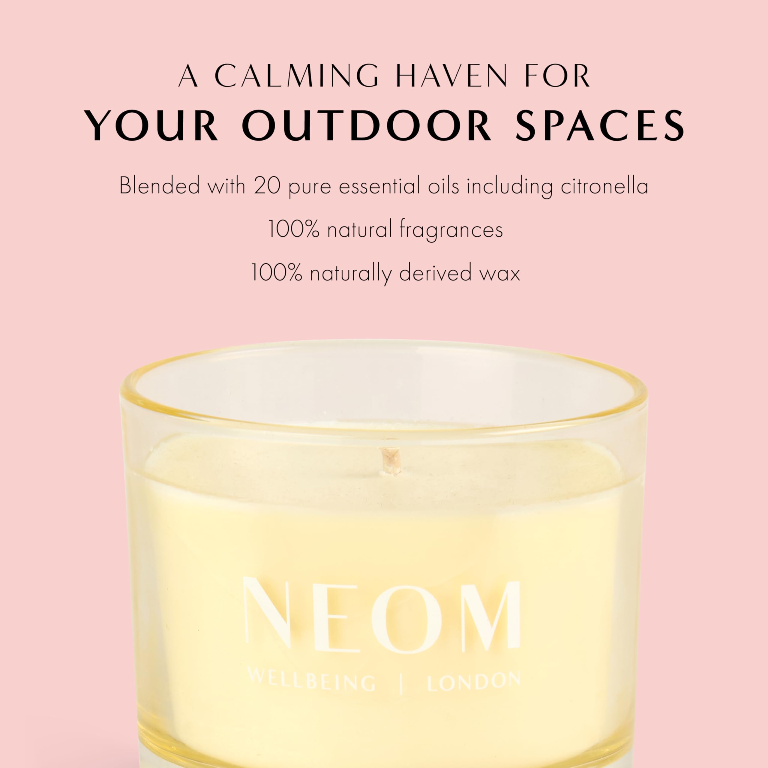 Limited edition Summer Scenting packaging from NEOM brightens outdoor spaces
