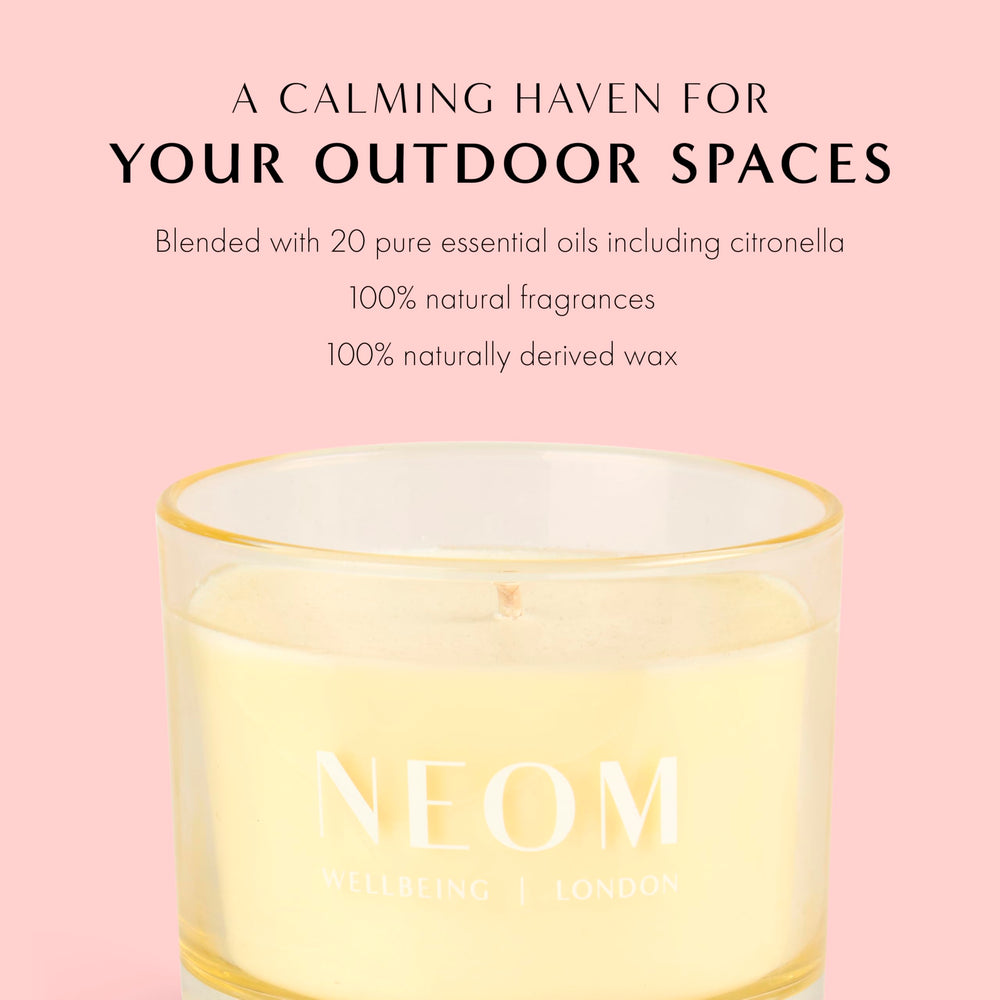 Limited edition Summer Scenting packaging from NEOM brightens outdoor spaces