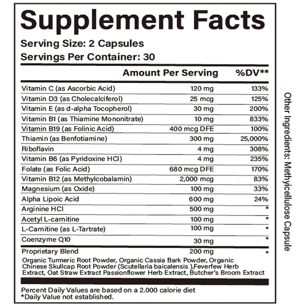 Neonomicon Rynutra bottle with capsules, showcasing easy daily nerve support.