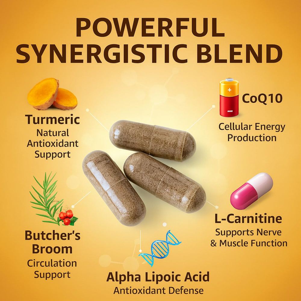 Neonomicon Rynutra butchers broom plant extract highlights circulatory support.