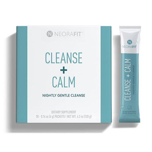 NEORA NeoraFit packet-dissolve in water, promoting gentle nightly cleansing.