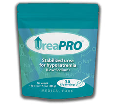NEPHCENTRIC UreaPro bottle shows stabilized urea for low sodium management support