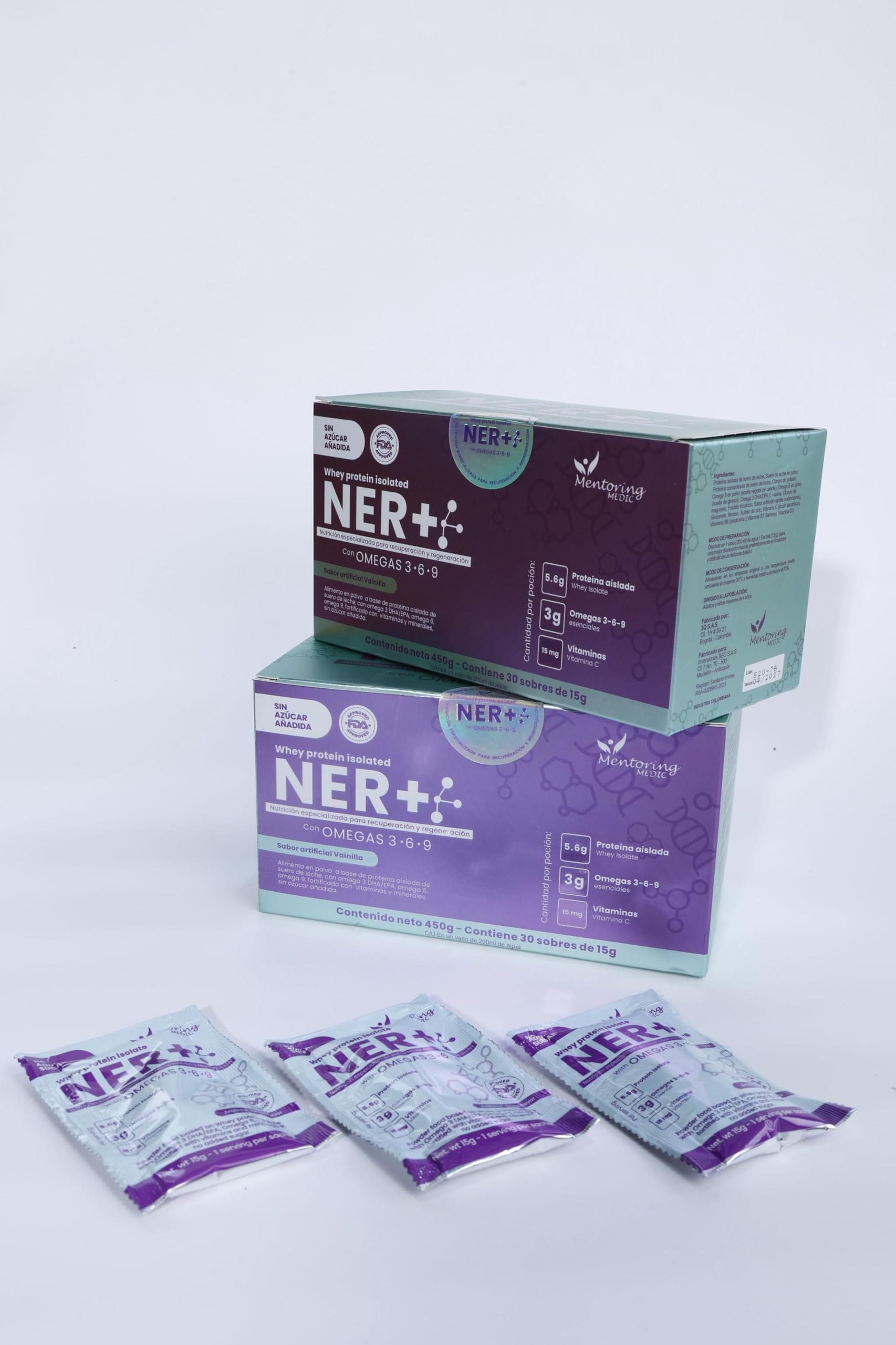 NER+ Proteina Medica shake in glass ready for daily protein boost