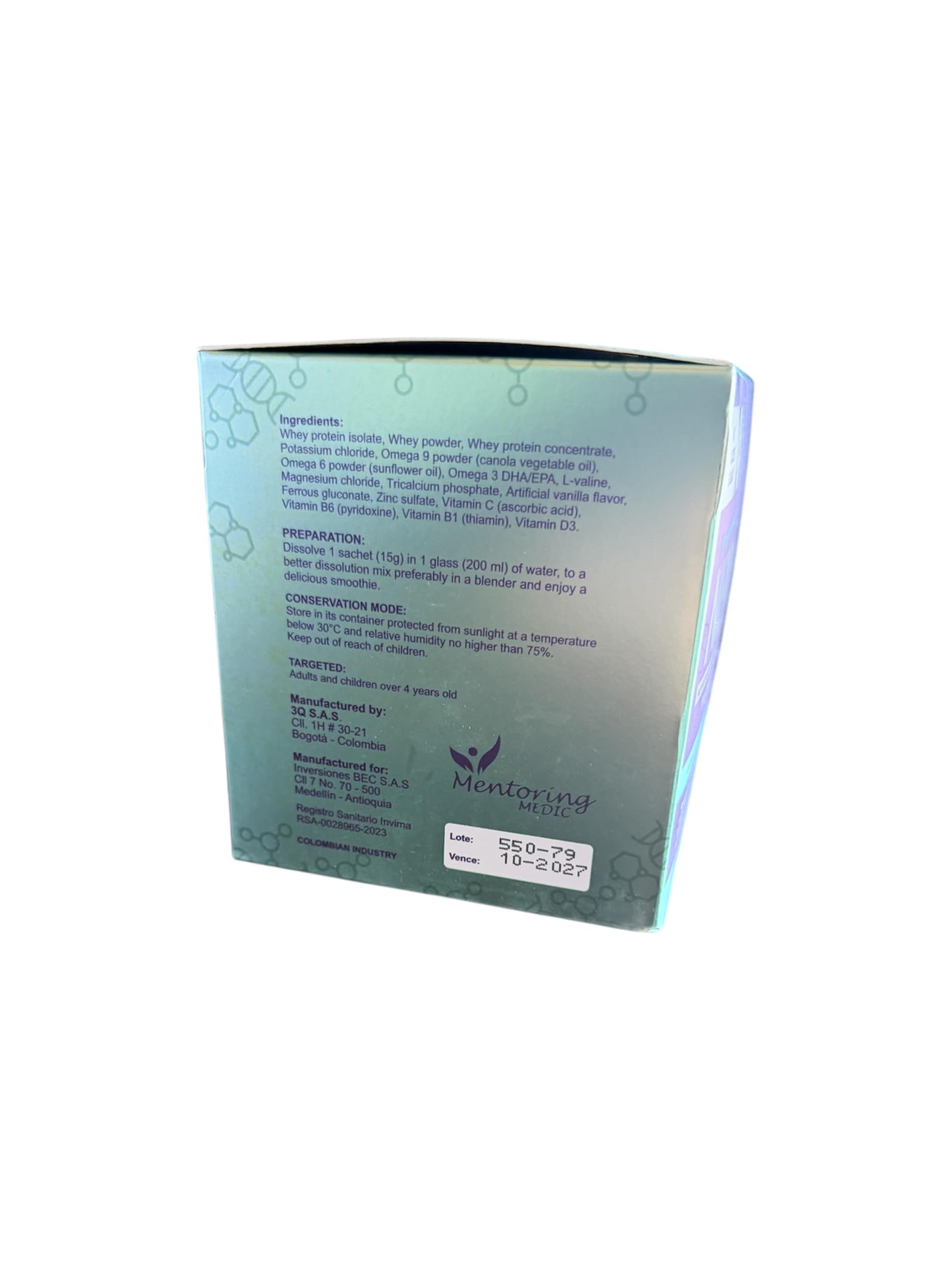 NER+ Vitamin and Mineral label highlighting C, B1, B6, and D3