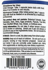 Nerv-Eze label close-up indicating non-GMO and gluten-free attributes