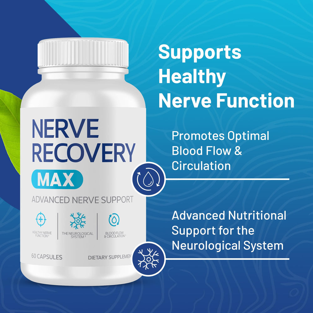 Nerve Recovery Max bottle pour illustrating easy daily dosing.