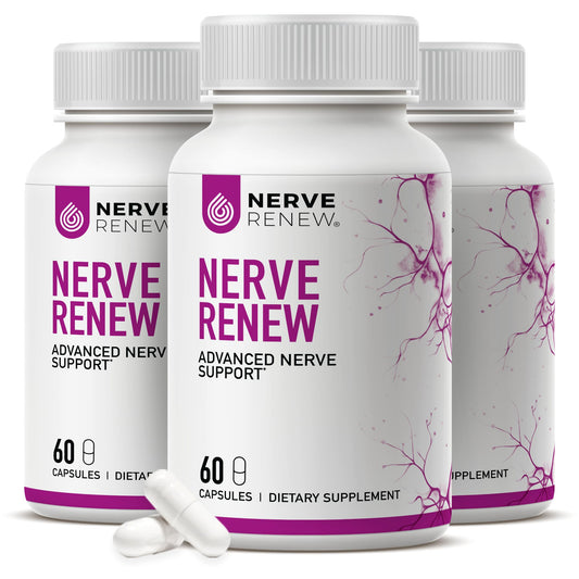 NERVE RENEW bottle front for daily nerve support.