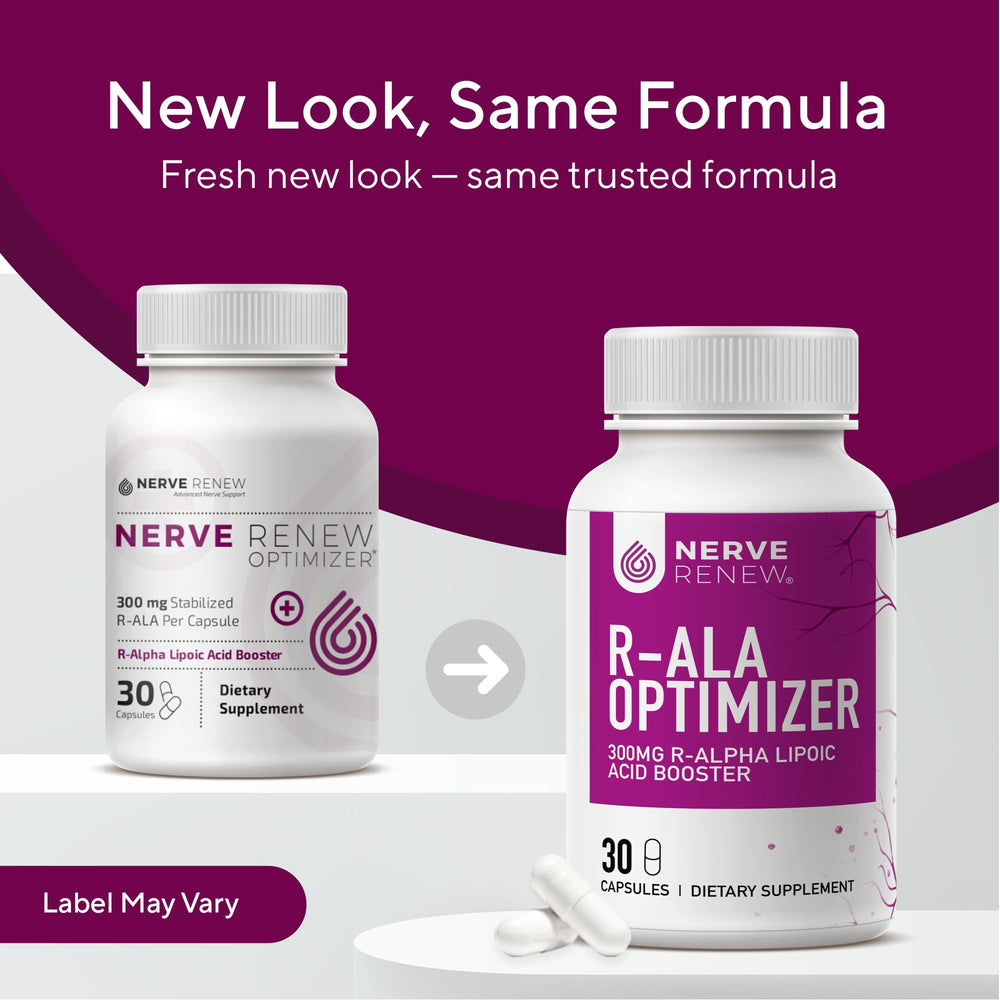 Nerve Renew Optimizer daily-dose visual for consistent routine use.