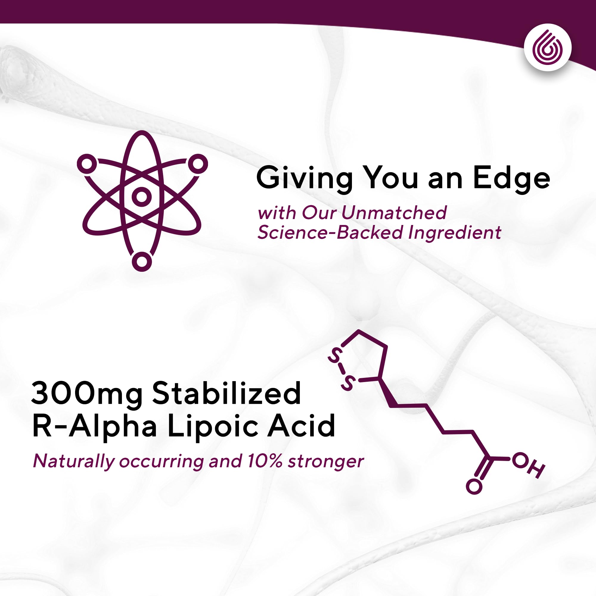 NERVE RENEW Optimizer label detail focusing on antioxidant formula.