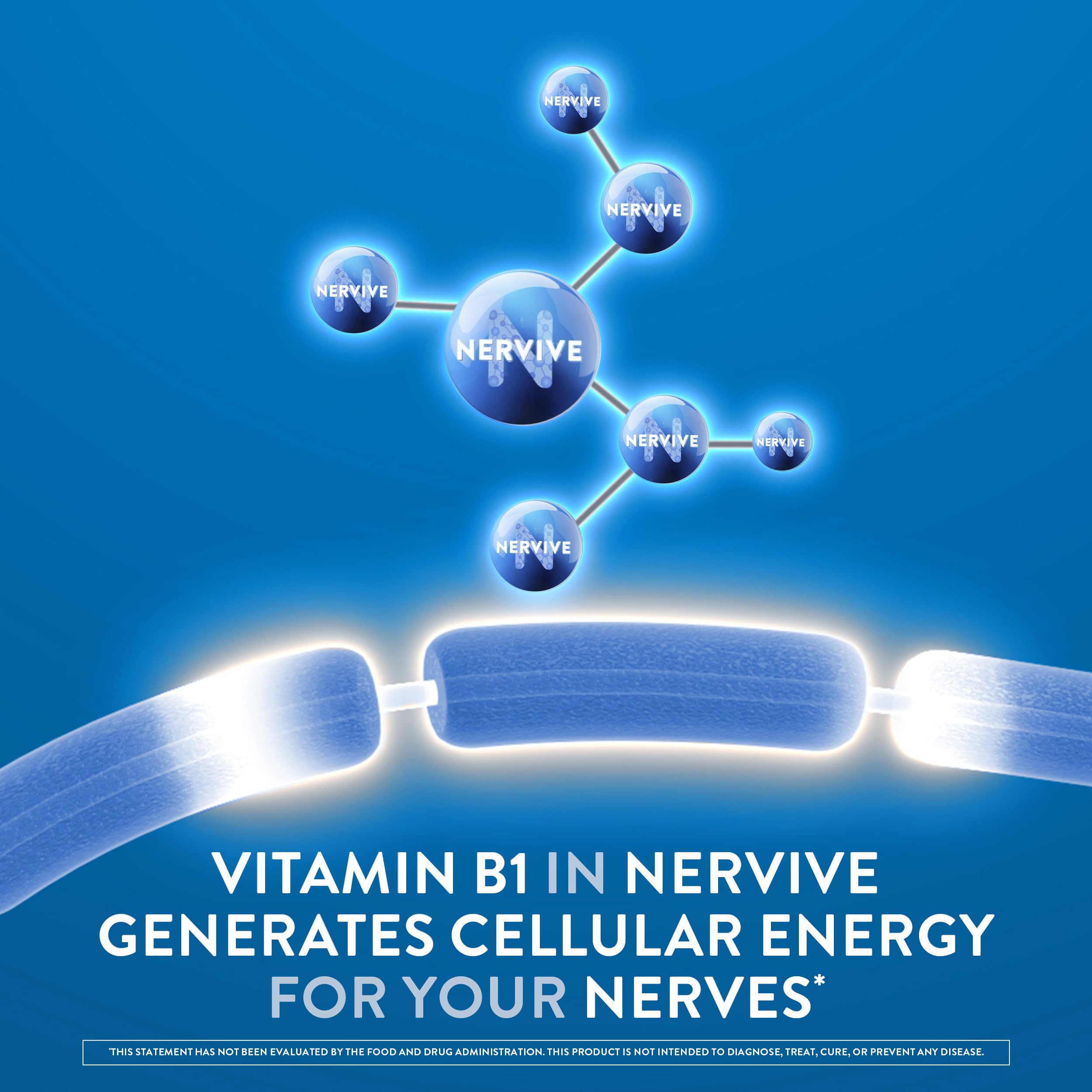 Nervive Nerve Health vial front highlights sugar-free formula