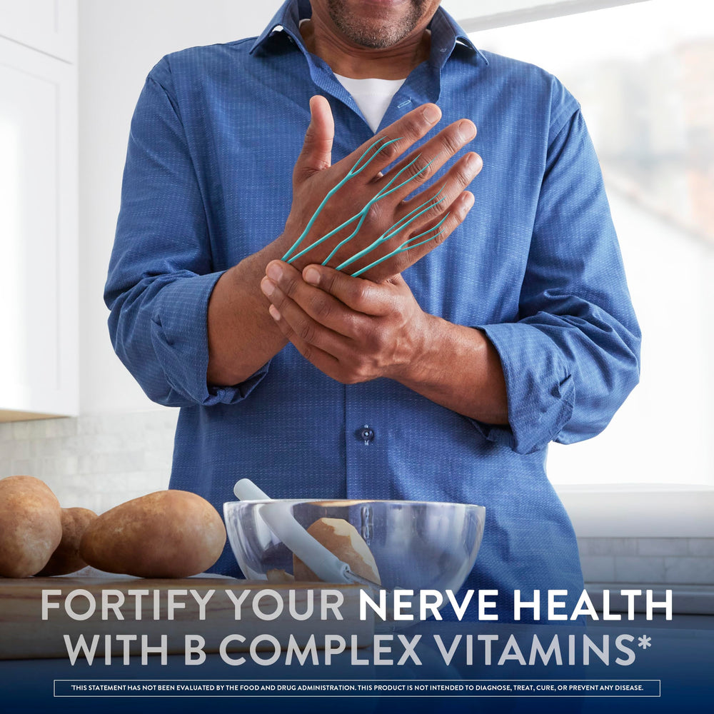 Nervive Nerve Health tablets closeup highlights Alpha Lipoic Acid for circulation support