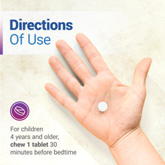Nested Naturals Luna Kids Sleep valerian ingredient supporting relaxation before bed.