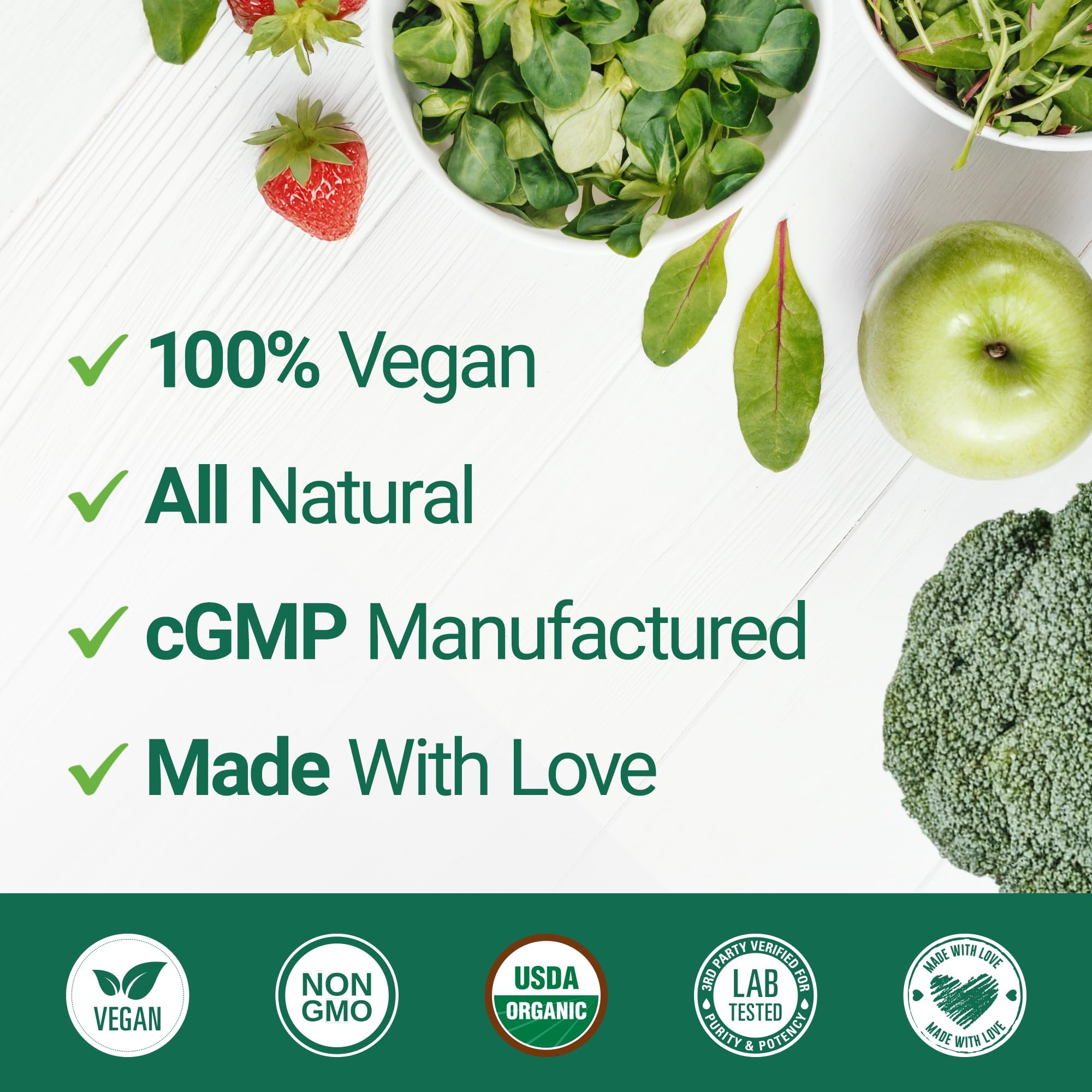 Nested Naturals Super Greens in a gym bag for convenient post-workout refreshment.