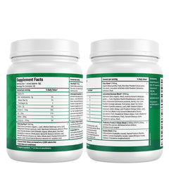 Nested Naturals Super Greens USDA Organic badge signals trusted quality.