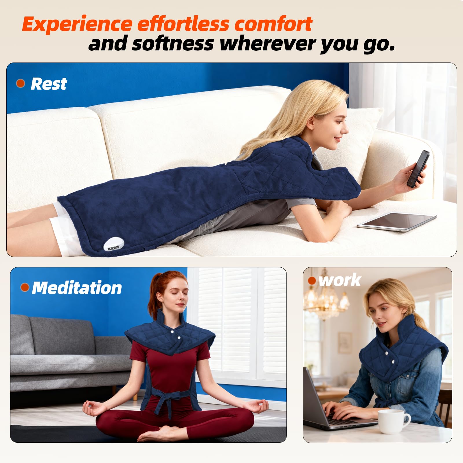 Netraty heating pad demonstrates even heat distribution without hotspots