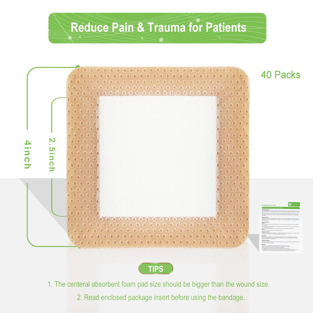 Leg ulcer care with cushion protection from NeuHeils foam dressing