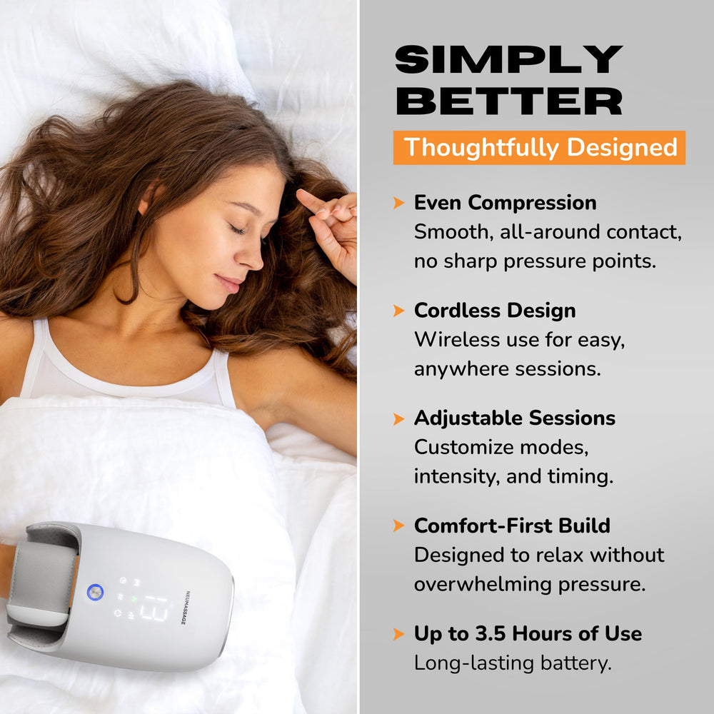 NEUMASSAGE graphene heating delivers fast, even warmth during sessions.