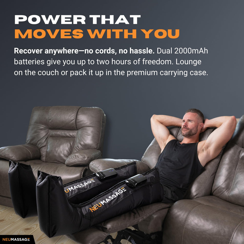 NEUMASSAGE quiet pump operation minimizes noise during sessions