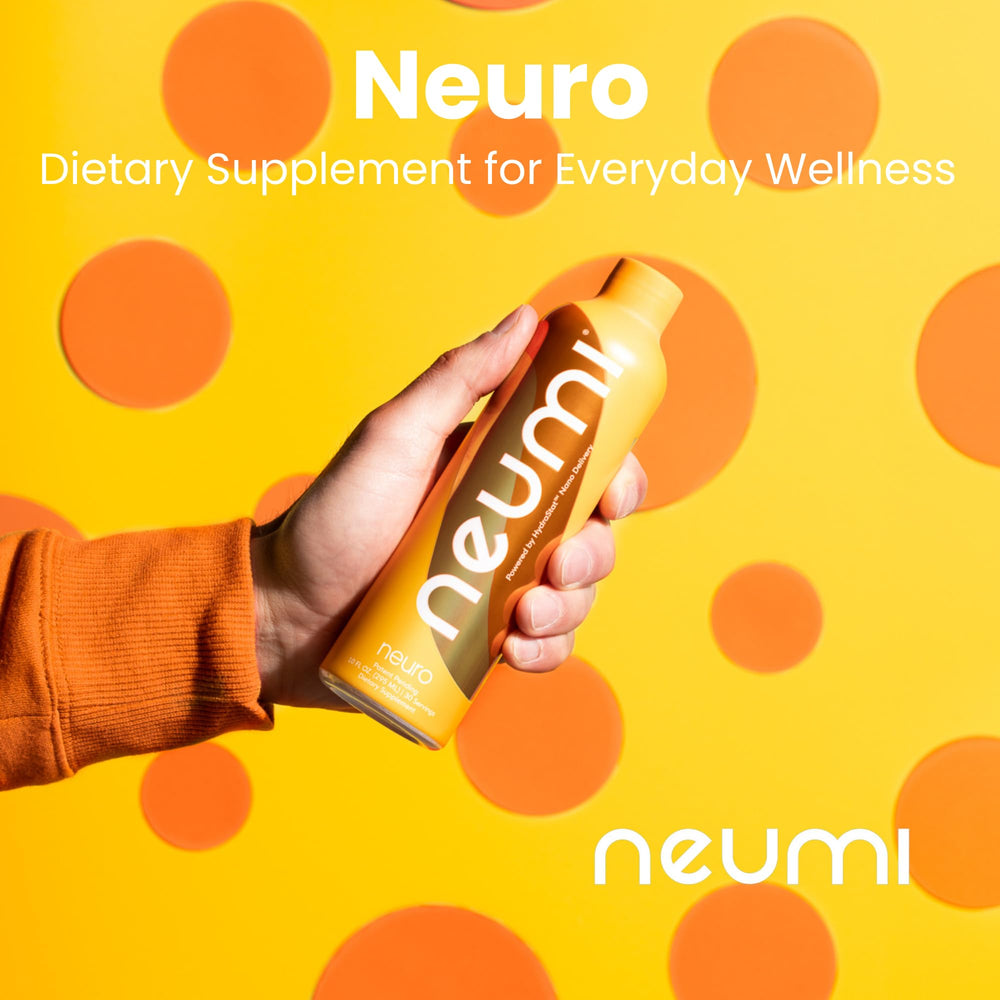 NEUMI SKIN Neumi Neuro capsules in hand for easy daily use