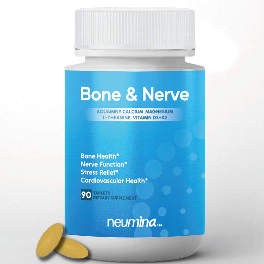 NEUMINA Bone & Nerve Complex tablet bottle front signaling bone and nerve support.