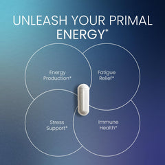 NEUMINA capsules close-up highlighting energy support and stress resilience for daily routines.