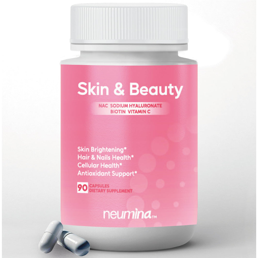 NEUMINA bottle of Skin and Beauty Complex for daily beauty support