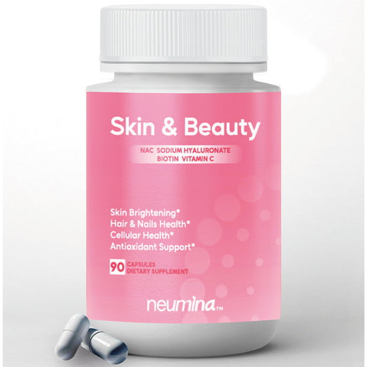 NEUMINA bottle of Skin and Beauty Complex for daily beauty support
