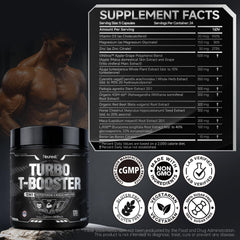 NEUNEST Turbo label close-up highlighting non-GMO and vegan formula