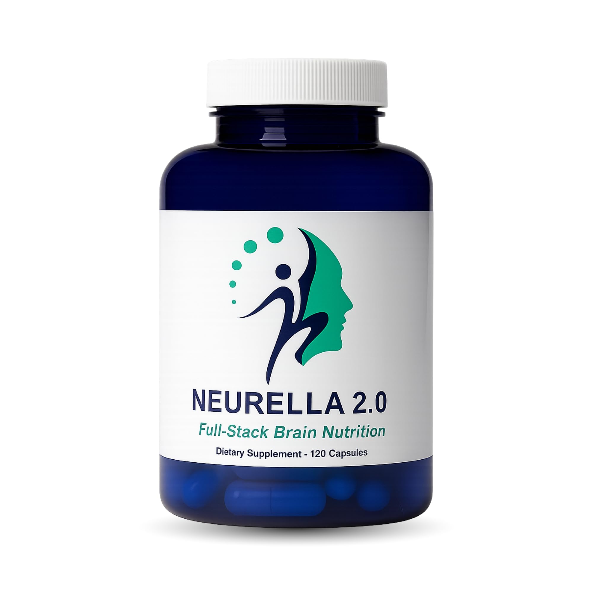 Neurella 2.0 bottle front supports daily focus and mental clarity.