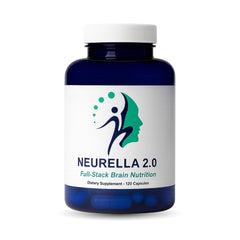 Neurella 2.0 bottle front supports daily focus and mental clarity.