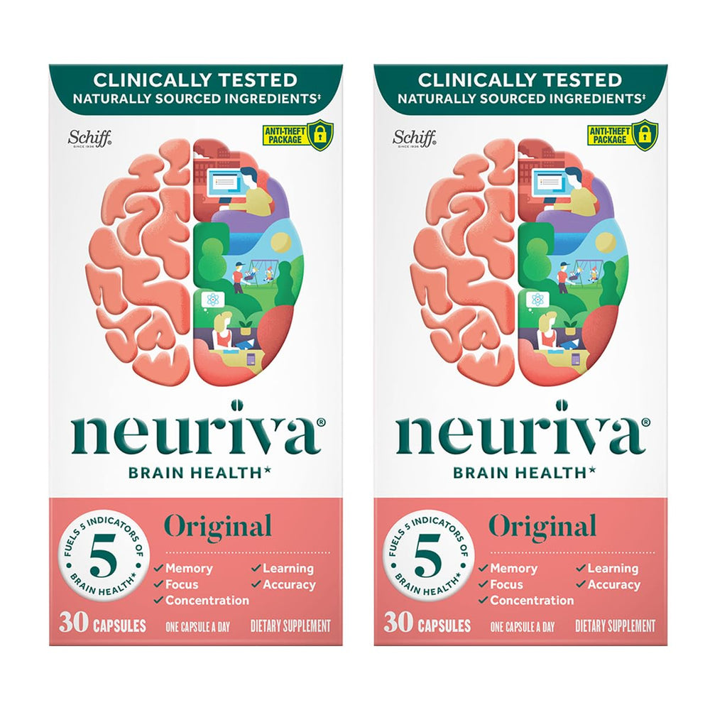 Neuriva Original bottle front view showing compact brain health packaging for daily use