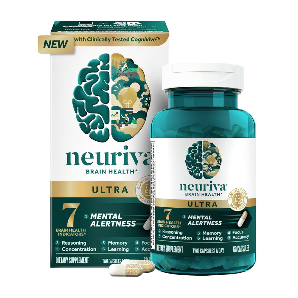 Neuriva Ultra Decaf label highlights Cognivive and Neurofactor ingredients.