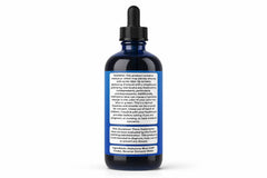 Neuro Blue bottle label highlighting USP grade tincture for focused energy