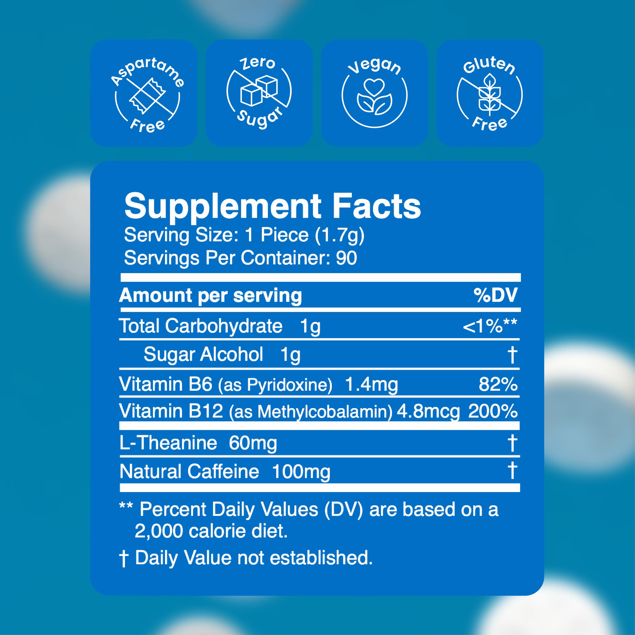 Ingredients panel emphasizes natural caffeine from green coffee beans for clean energy.