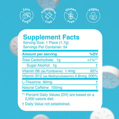 Neuro Energy & Focus Gum peppermint aroma enhances refreshment during breaks