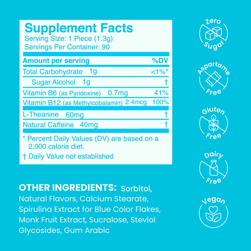 Neuro Energy & Focus Mints vegan-friendly seal signals plant-based ingredients.