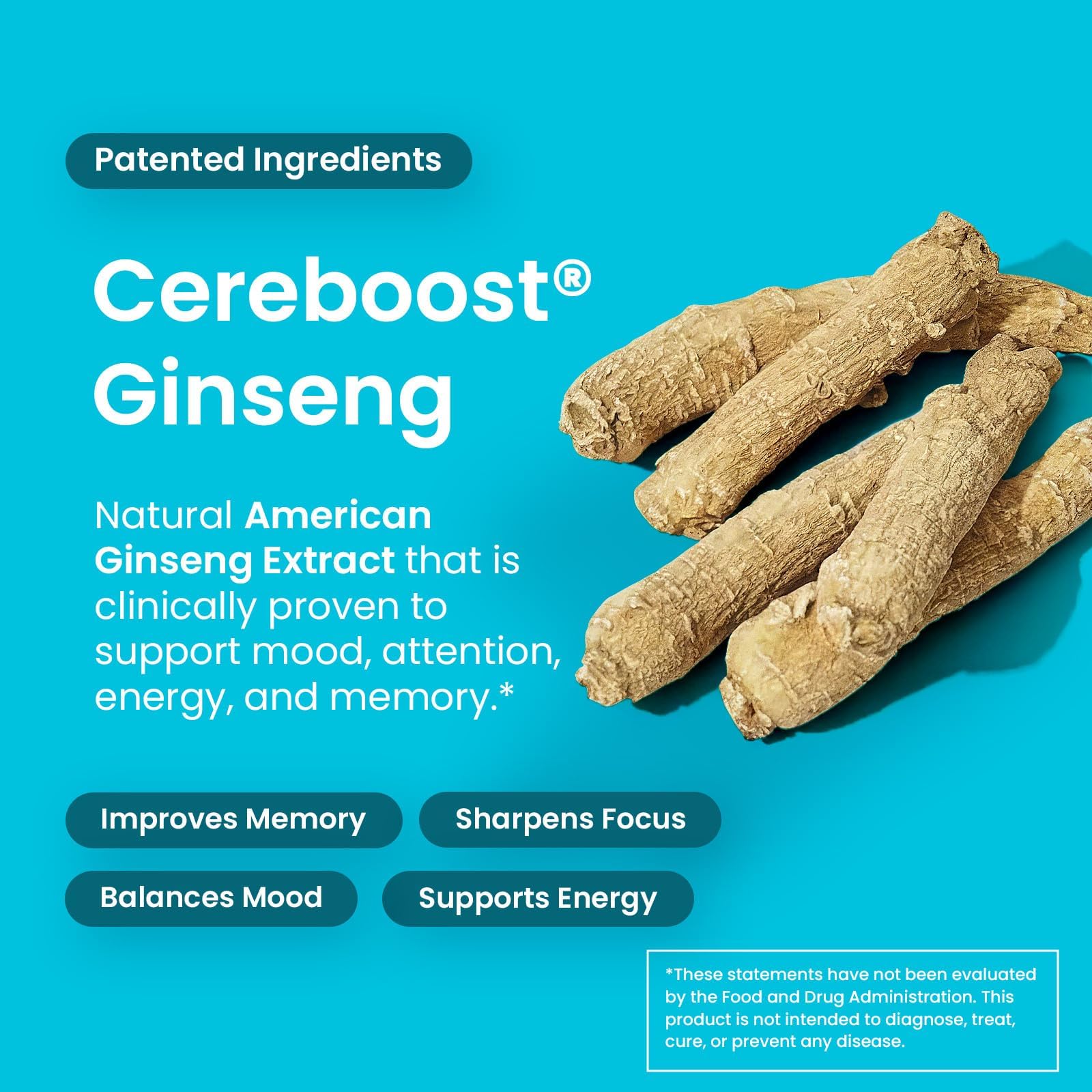 Neuro Memory & Focus Gum pack open with zero sugar label, clean energy without caffeine.