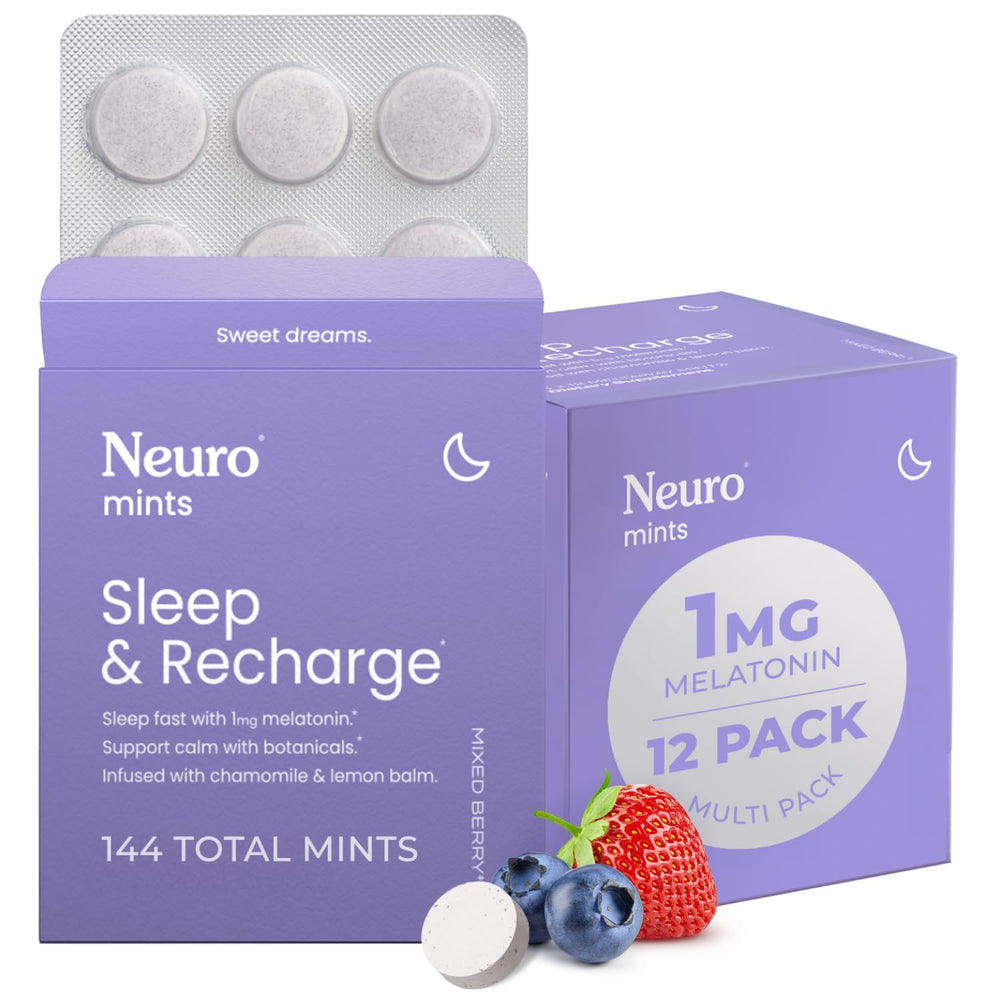 Neuro Sleep Meltaway Mints bottle front supports easy nightly routine.