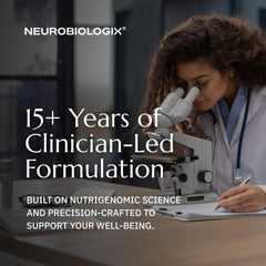 Neurobiologix Biotic Supreme bottle on desk for a daily routine.
