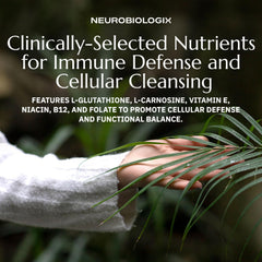 Label of Neurobiologix Glutathione Topical Cream with ingredients and directions.