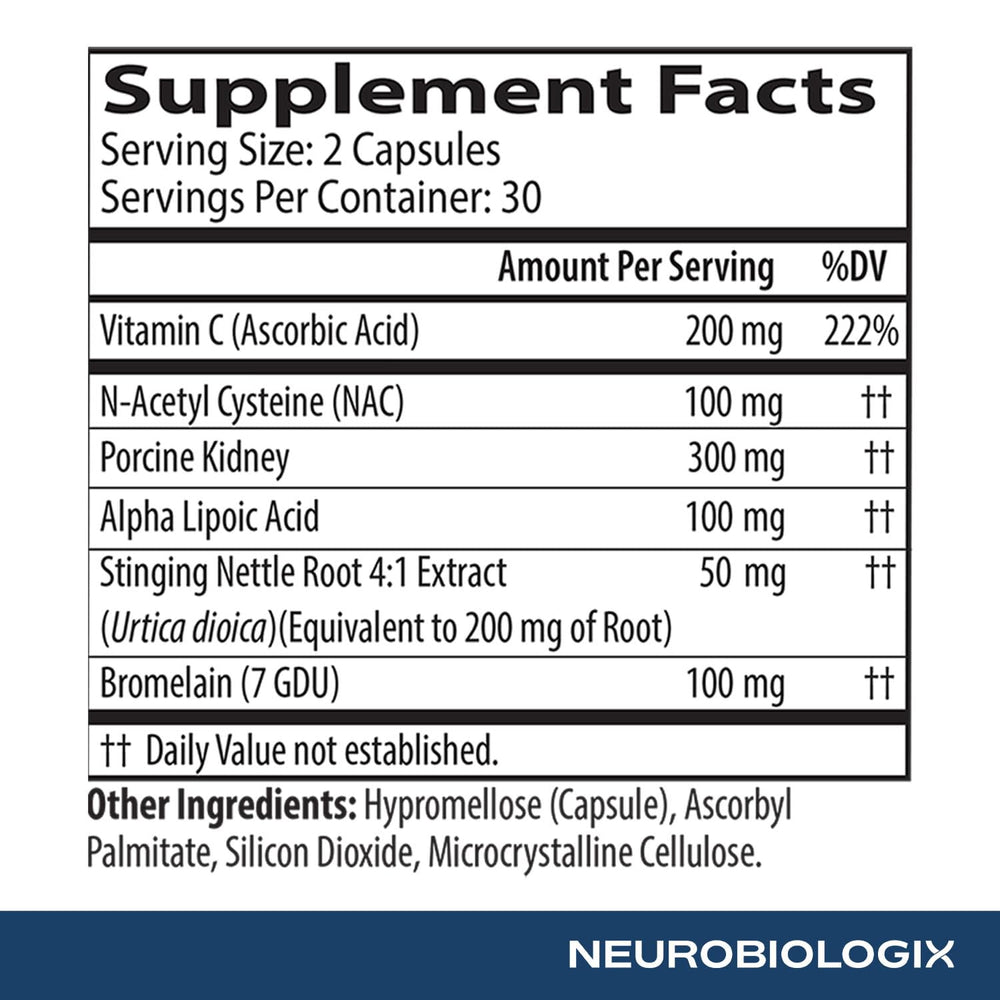 Neurobiologix Gut Histamine Support for dining-out scenarios supports easy-to-taste meals.