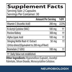 Neurobiologix Gut Histamine Support for dining-out scenarios supports easy-to-taste meals.