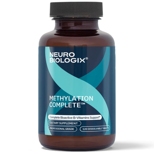Neurobiologix Methylation Complete bottle for easy daily energy and nutrient support.