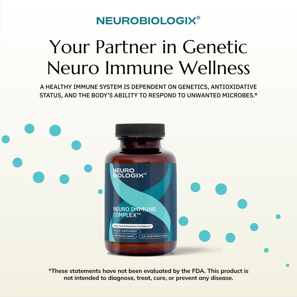 Neurobiologix cGMP facility seal shown on packaging.