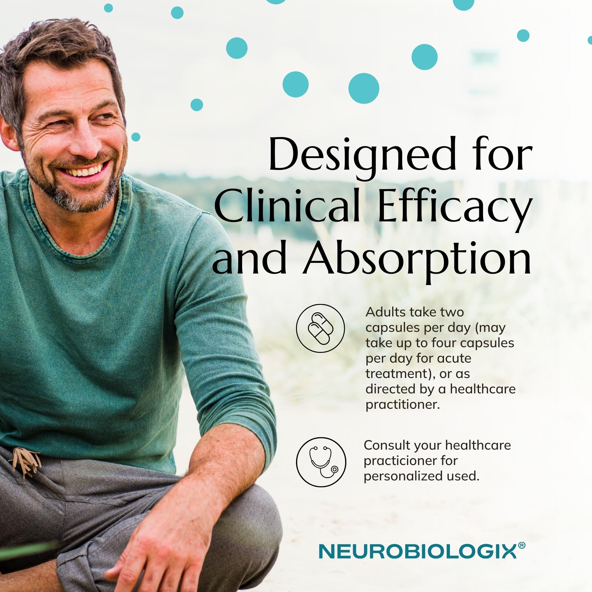 Neurobiologix family-friendly packaging suitable for men, women, and kids.