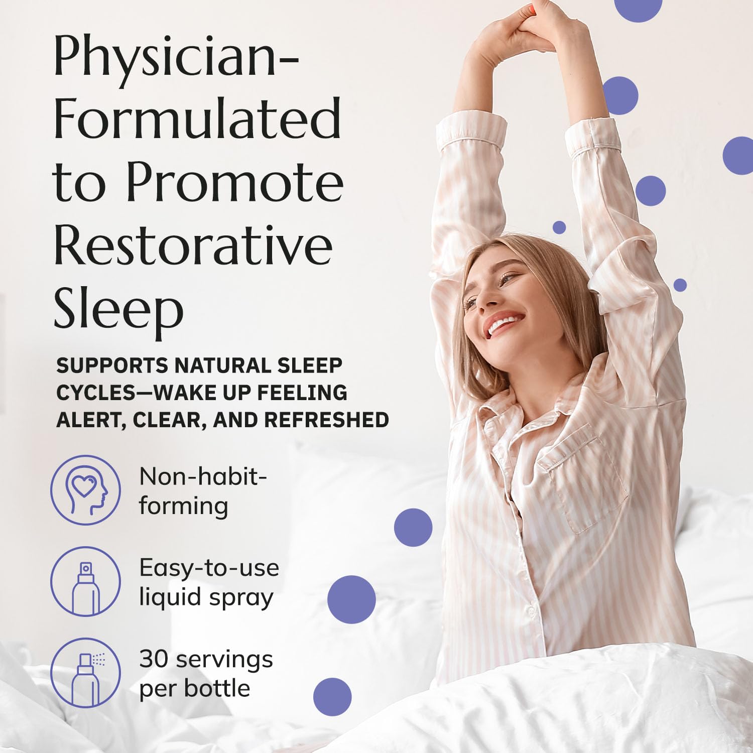 Night Night label detail showcases vegan, non-GMO formula supporting mindful sleep routines.