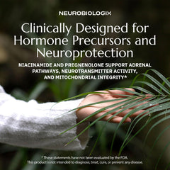 Niacinamide and pregnenolone ingredients highlighted for balanced wellness