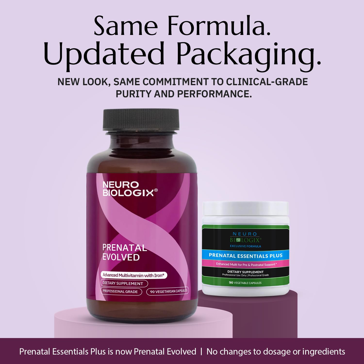 Neurobiologix Prenatal Evolved capsules close-up for gentle absorption.